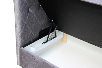 Sypialnia Łóżko Krzyś 140x180 (noga drewniana)